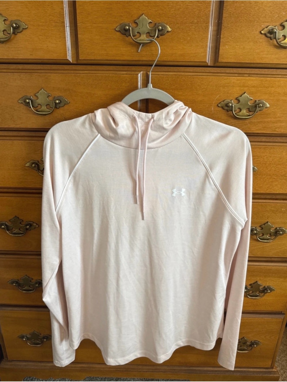 Under Armour Pale Pink Lightweight Hooded Pullover